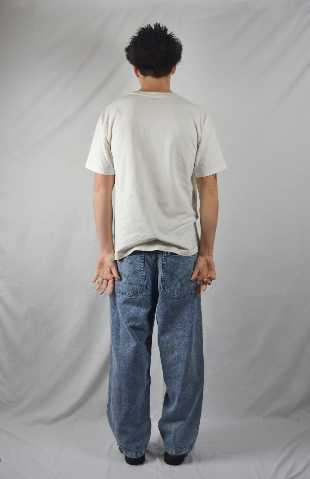 Jean baggy bleu clair Goosius, coupe ample streetwear – vue 2