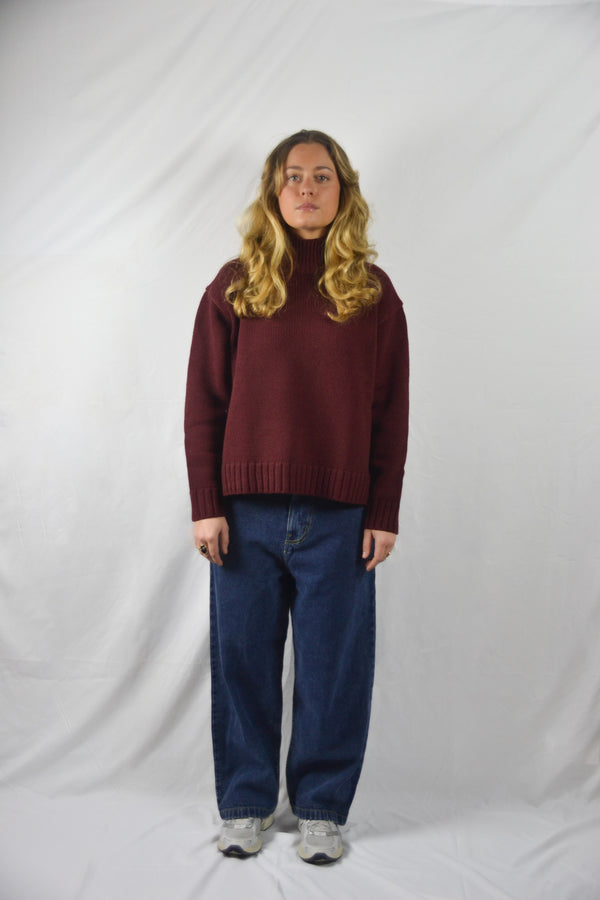 Jean baggy bleu foncé Dark Blue Jeans Goosius, style 90s – vue 2