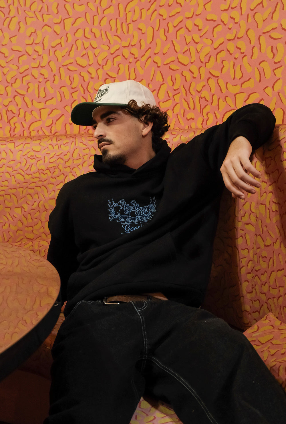 Cap Dad Hat Goosius, casquette bicolore visière verte – vue 2