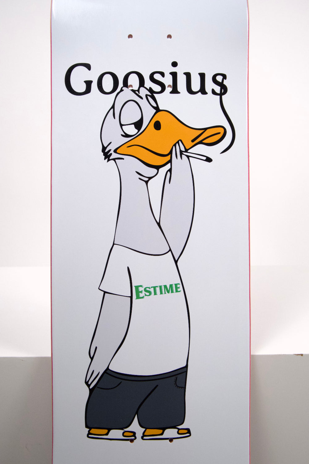 Skateboard deck Goosius x Estime, plateau collab – vue 2