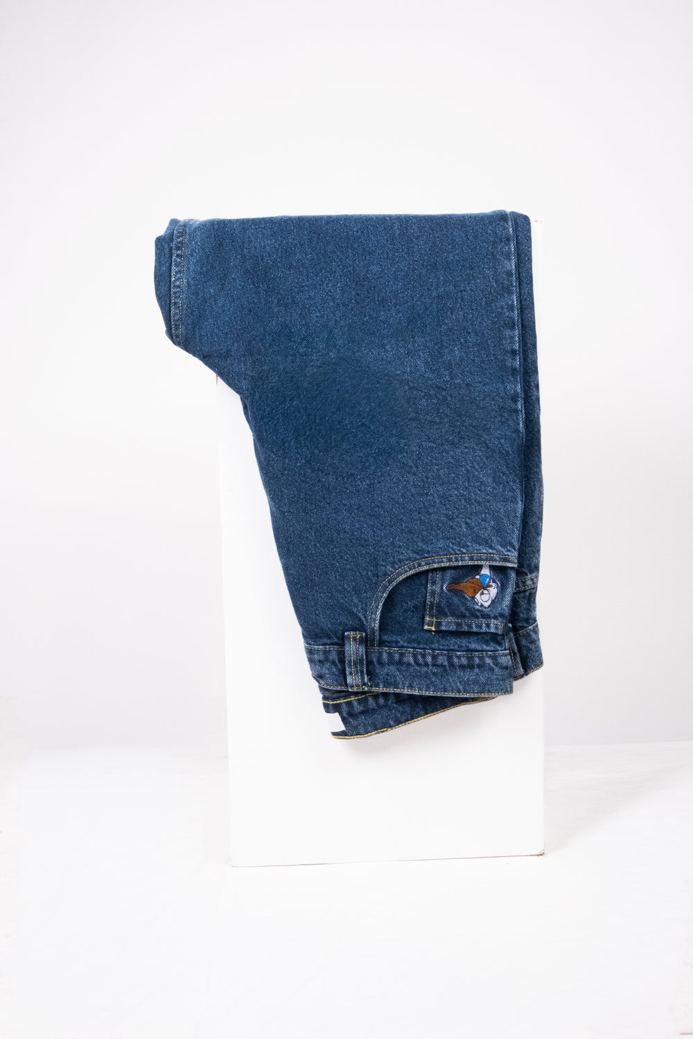 Jean baggy bleu foncé Dark Blue Jeans Goosius, style 90s – vue 1