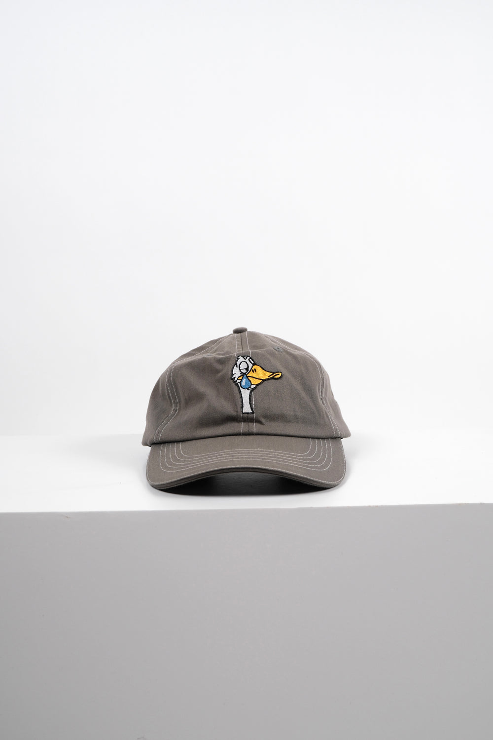 Casquette Goosius grise, logo canard brodé – vue 1