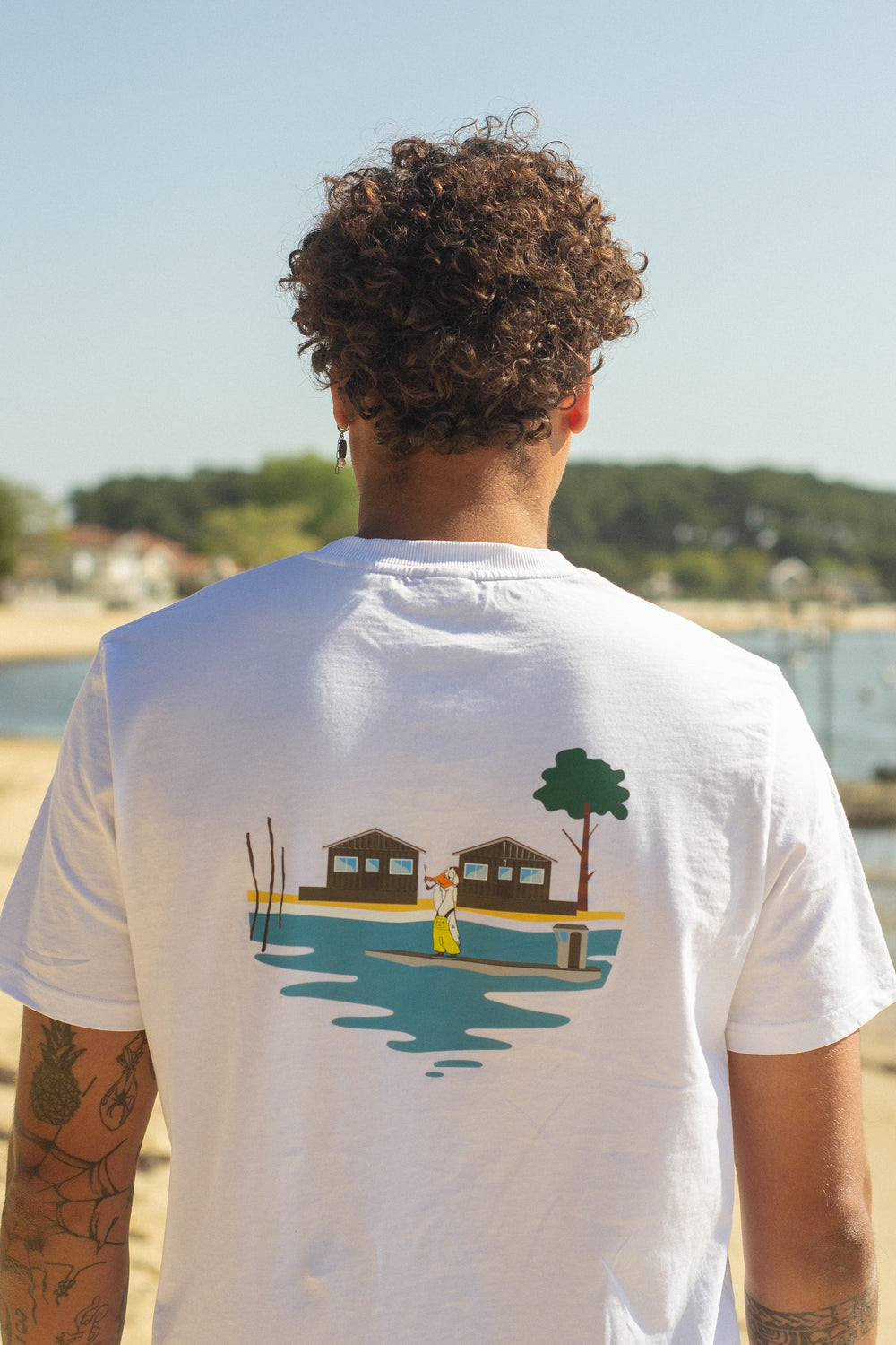 T-shirt Le Grand Banc x Goosius, collab coton bio – vue 4