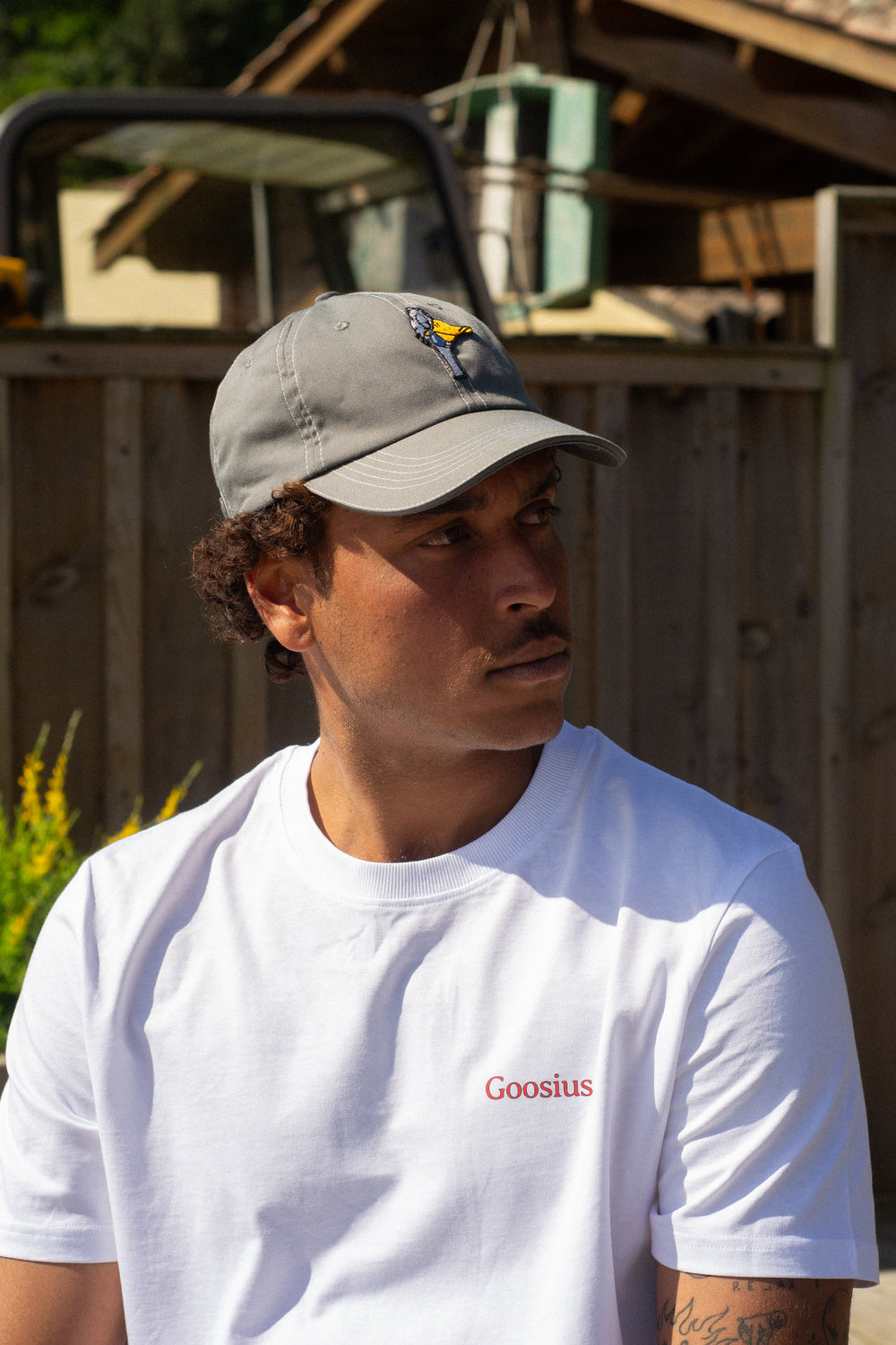 Casquette Goosius grise, logo canard brodé – vue 3