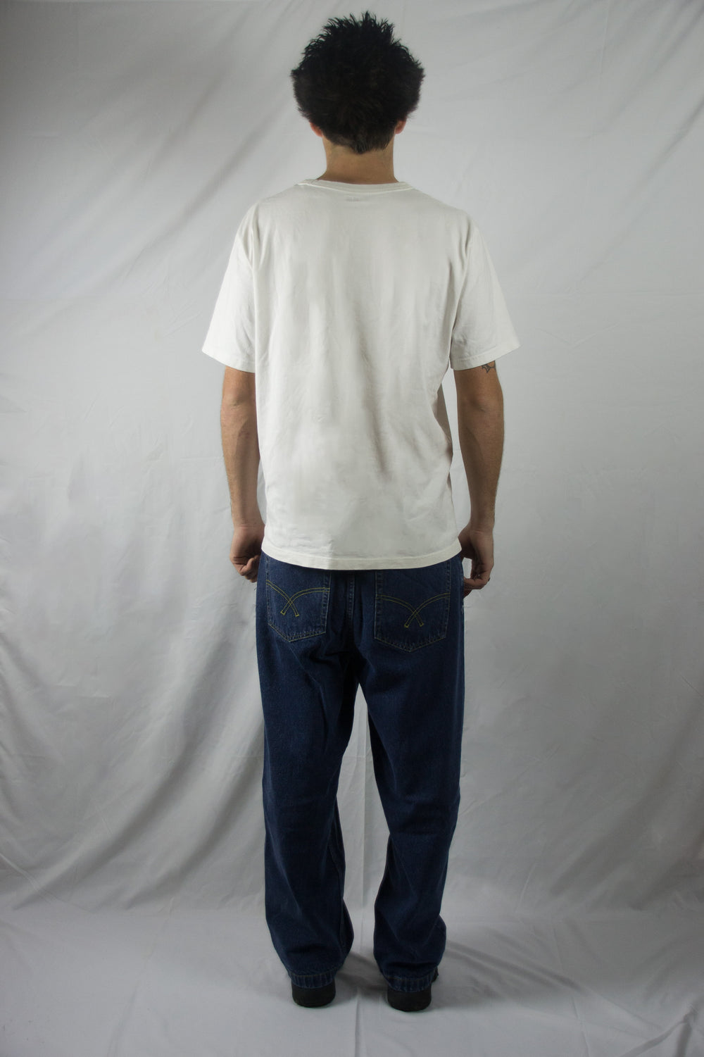 Jean baggy bleu foncé Dark Blue Jeans Goosius, style 90s – vue 6
